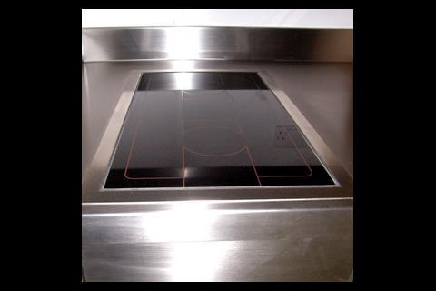 Induction hob, which uses an electromagnet to generate a current in the walls of the cooking utensil